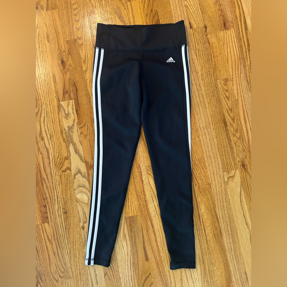 Adidas Black and White Athletic Leggings